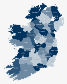 Map Of Ireland - Cycle Against Suicide 2017, HD Png Download, Transparent PNG