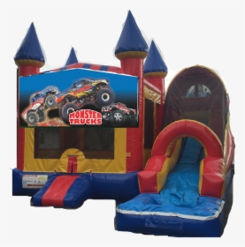Combo Castle Super Big Front Monster Trucks - Inflatable, HD Png Download, Transparent PNG