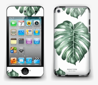 Monstera Pattern Skin Ipod Touch 4th Gen - Ipod Touch 4th Generation, HD Png Download, Transparent PNG