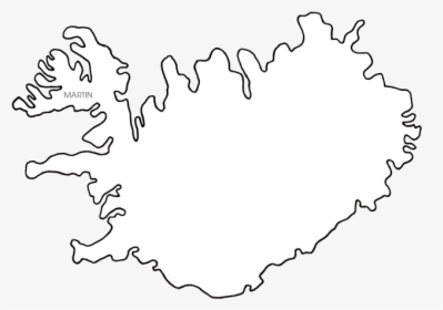 Iceland Map Blank - Thrihnukagigur Volcano Iceland Map, HD Png Download, Transparent PNG