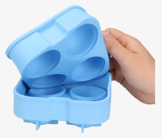 Taobao 4 Cavity Ball Shape Silicone Ice Cube Tray / - Hand, HD Png Download, Transparent PNG