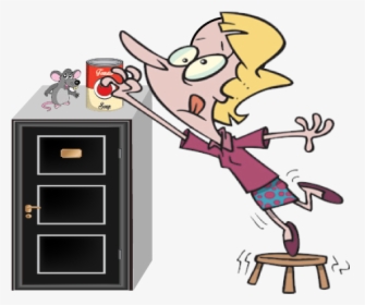 Mouse Almost Kills Woman In Dayton Ohio Cartoon Image - Cartoon Reaching, HD Png Download, Transparent PNG