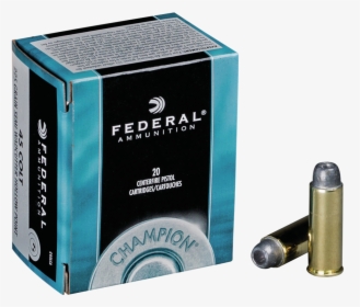 Federal 45 Colt Ammunition Champion C45lca 225 Grain - Federal, HD Png Download, Transparent PNG