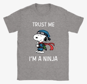 Trust Me I M A Ninja Snoopy Shirts - Mickey Mouse Riding A Dinosaur, HD Png Download, Transparent PNG
