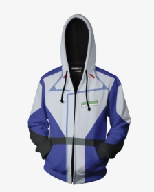 Mobile Suit Gundam Kira Yamato Cosplay Zip Up Hoodie - Spider Man Into The Spider Verse Miles, HD Png Download, Transparent PNG