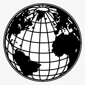 Apollo Globe - A - Me-2491 - World Globe Clipart Black And White, HD Png Download, Transparent PNG