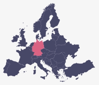 Germany In Europe Map, HD Png Download, Transparent PNG
