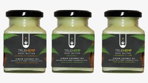 Image Of Organic Coconut & Hemp Body Butters - Glass Bottle, HD Png Download, Transparent PNG