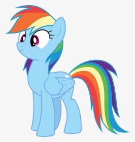 Mlp Rainbow Dash Looking Cute Clipart , Png Download - Cute Mlp Rainbow Dash, Transparent Png, Transparent PNG