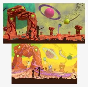 Comparison - Rick And Morty First Episode Planet, HD Png Download, Transparent PNG