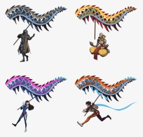 Overwatch Dragon Dance Sprays, HD Png Download, Transparent PNG