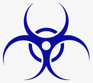 Blue Hazmat Icon - Biohazard Clipart, HD Png Download, Transparent PNG