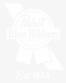 Pbr Ribbon Stripe Logo White - Jhu Logo White, HD Png Download, Transparent PNG