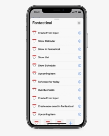 Ios Calendar Automation With Shortcuts And Fantastical - Smartphone, HD Png Download, Transparent PNG