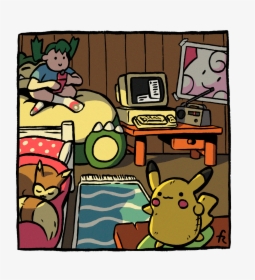 Your Room In Pokemon Gold And Silver - Cartoon, HD Png Download, Transparent PNG
