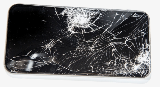 Broken Phone On White Background Royalty Free Image - Samsung A50 Screen Damage, HD Png Download, Transparent PNG