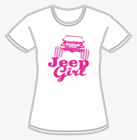 Great Jeep Girl Shirt Printed On 100% Cotton Ladies - Jeep Girl Sticker, HD Png Download, Transparent PNG