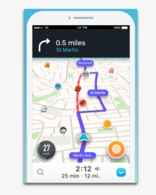 Waze App, HD Png Download, Transparent PNG