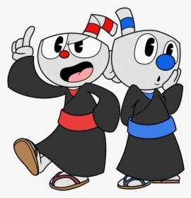 Cuphead And Mugman In Japanese, HD Png Download, Transparent PNG