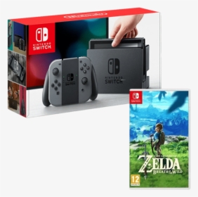 Zelda Botw Png , Png Download - Nintendo Switch With Gray Joy Con, Transparent Png, Transparent PNG