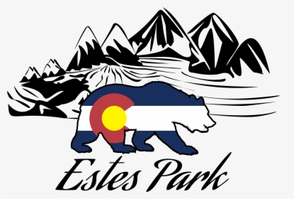 This Is An Estes Park Colorado Design I Made With A - River Clipart Black And White, HD Png Download, Transparent PNG