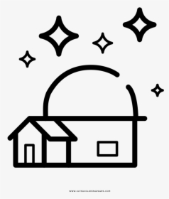 Observatory Coloring Page - Magia Icono, HD Png Download, Transparent PNG