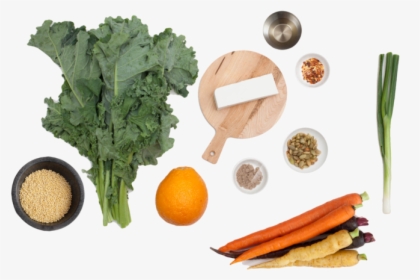 Roasted Kale & Heirloom Carrot Salad With Pepitas, - Superfood, HD Png Download, Transparent PNG
