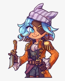 Chibi Pirate Maeve she Caught The Blade That Way - Cartoon, HD Png Download, Transparent PNG