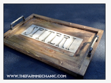 Artisan Serving Tray With Personalized Concrete Inlay - Plywood, HD Png Download, Transparent PNG