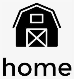 Home Logo Black - Farm House Red Farmhouse Clipart, HD Png Download, Transparent PNG