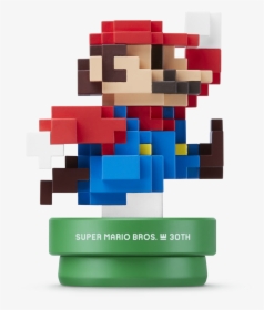 Pixel Mario Amiibo, HD Png Download, Transparent PNG