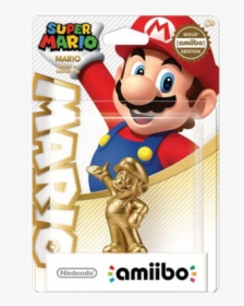 Mario-gold - Gold Mario Amiibo Box, HD Png Download, Transparent PNG