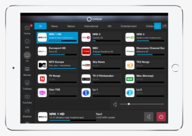 Ipad Tv Channels - Tablet Computer, HD Png Download, Transparent PNG