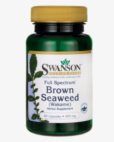 Swanson Full Spectrum Brown Seaweed 400 Mg 60 Caps - Black Sesame Oil, HD Png Download, Transparent PNG