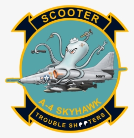 Us Navy A-4 Skyhawk Scooter Trouble Shooter - Fighter Aircraft, HD Png Download, Transparent PNG