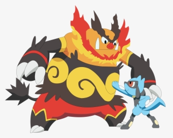 Riolu Vs Emboar, HD Png Download, Transparent PNG