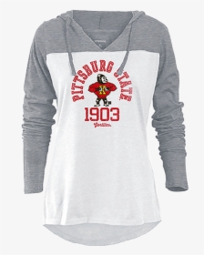 Pittsburg State University Knockout Hoodie - Long-sleeved T-shirt, HD Png Download, Transparent PNG