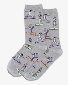 Women S Yoga Crew Socks   Class Slick Lazy Image Js - Sock, HD Png Download, Transparent PNG