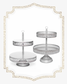 Shop-preview Antique Silver 2tier Dasiy Dessert Stand - Cake, HD Png Download, Transparent PNG