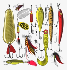 Clipart Fish Lure Clip Library Download Fishing Lure - Fishing Tackle Clip Art, HD Png Download, Transparent PNG