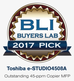 Toshiba S Latest Monochrome Product Surpassed Comparable - Bli Buyers Lab 2018 Pick, HD Png Download, Transparent PNG