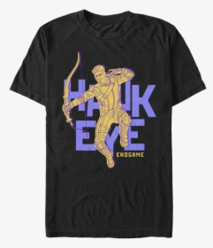 Hawkeye Avengers Endgame T-shirt - Hawkeye Shirt, HD Png Download, Transparent PNG