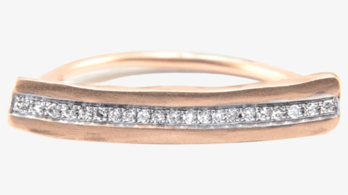 14k Couture Diamond Bar Ring In Rose Gold - Bangle, HD Png Download, Transparent PNG