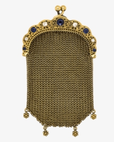 Antique 18k Yellow Gold Mesh Coin Purse - Locket, HD Png Download, Transparent PNG