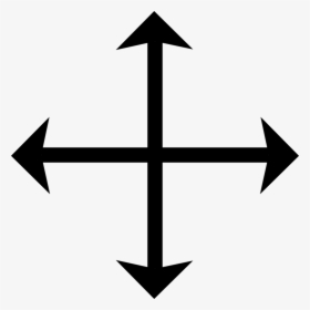 Cursor Cross Arrows - Vaastu For Diagonal Plots, HD Png Download, Transparent PNG