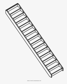 Stairway Coloring Page - Coloring Stairs, HD Png Download, Transparent PNG