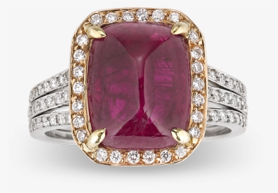 Burma Cabochon Ruby Ring, - Jewellery, HD Png Download, Transparent PNG