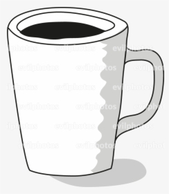 Coffe Drawing Vector And Stock Photo - Line Art, HD Png Download, Transparent PNG