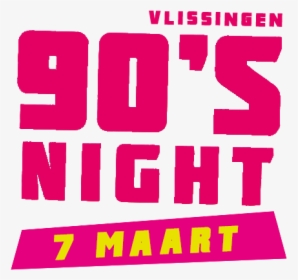 90s Night Vlissingen Logo - Graphic Design, HD Png Download, Transparent PNG