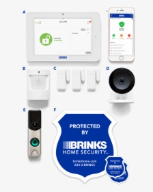 Transparent Doorbell Png - Brinks Home Security Systems, Png Download, Transparent PNG